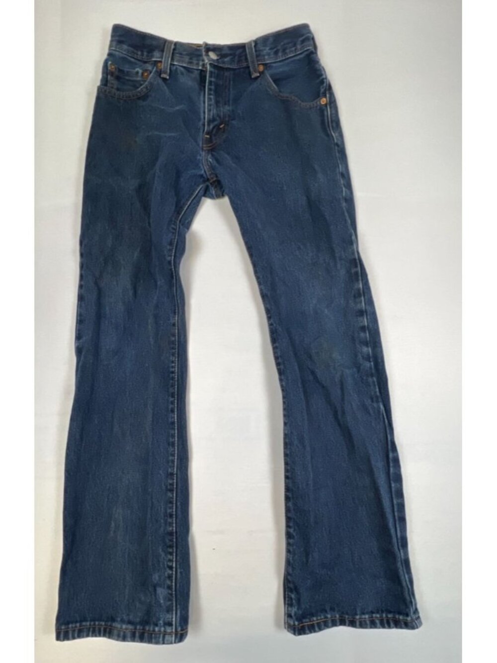 Levi's 517 Men 29x30 Bootcut Blue Denim Jeans Dark Wash